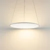 Lámpara colgante LED PANEL, blanca, Ø 63 cm, metal, CCT, atenuable, 50 W