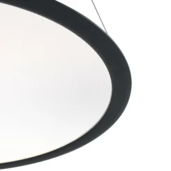 Lámpara colgante LED PANEL, negro, Ø 63 cm, metal, CCT atenuable 50 W
