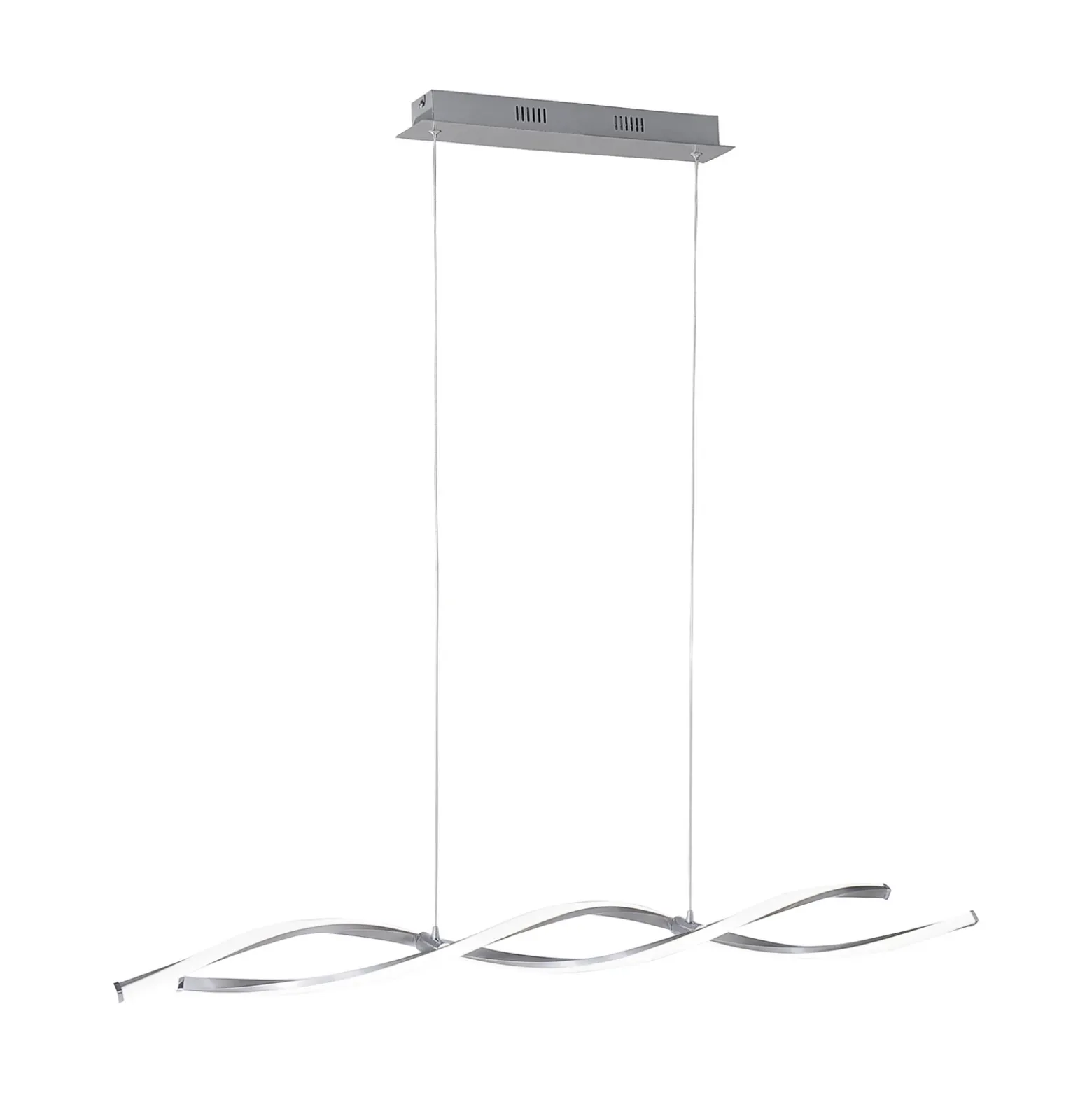 Lámpara colgante LED Polina de Paul Neuhaus, plateada, metal, atenuable