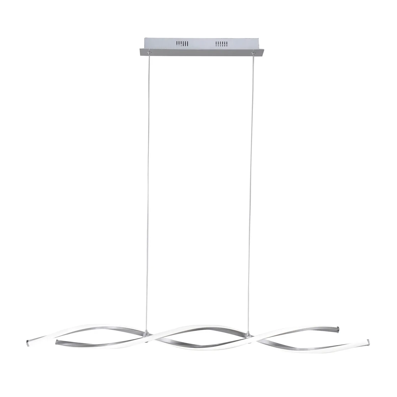 Lámpara colgante LED Polina de Paul Neuhaus, plateada, metal, atenuable