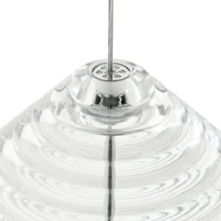 Lámpara colgante LED Press Cone de Tom Dixon, transparente, Ø 34 cm, 927