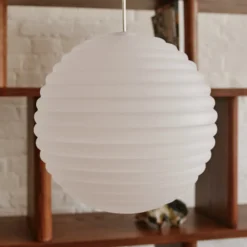 Lámpara colgante LED Press Sphere de Tom Dixon, esmerilada, Ø 30 cm