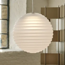Lámpara colgante LED Press Sphere de Tom Dixon, esmerilada, Ø 30 cm
