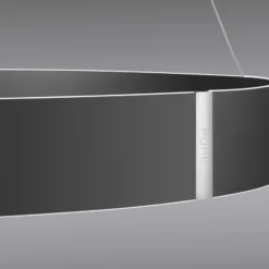 lámpara colgante LED PURE E-Clipse, gris místico, Ø 70 cm, CCT