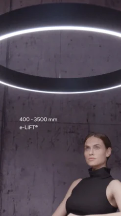 lámpara colgante LED PURE E-Clipse, gris místico, Ø 70 cm, CCT