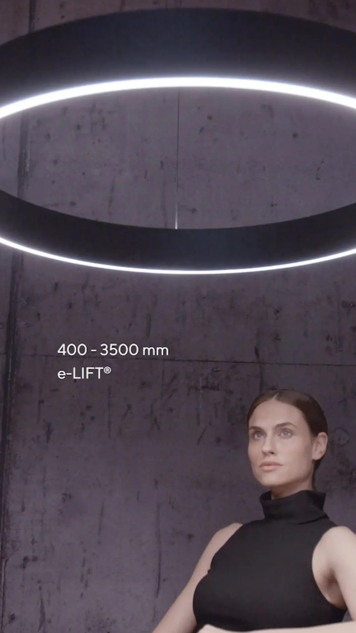 lámpara colgante LED PURE E-Clipse, gris místico, Ø 70 cm, CCT