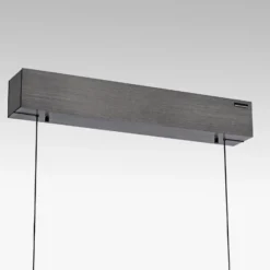 lámpara colgante LED PURE E-Popup, platino, cristal, CCT, 18 lámparas.