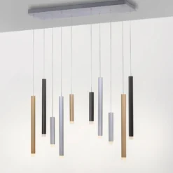Lámpara colgante LED PURE Gemin, multicolor, de 10 luces