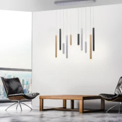 Lámpara colgante LED PURE Gemin, multicolor, de 10 luces