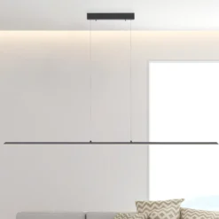Lámpara colgante LED PURE Lite, grafito, 160 cm, CCT, atenuable