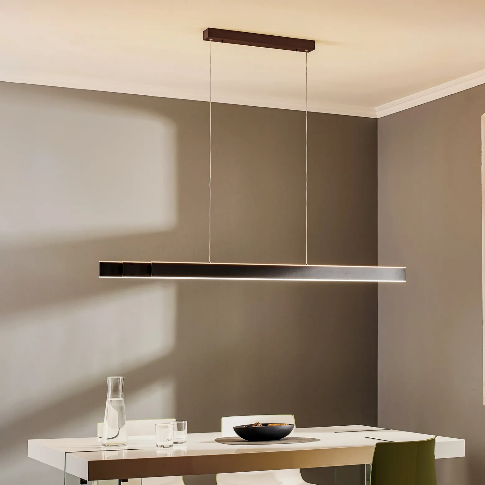 lámpara colgante LED PURE Lume, grafito, CCT