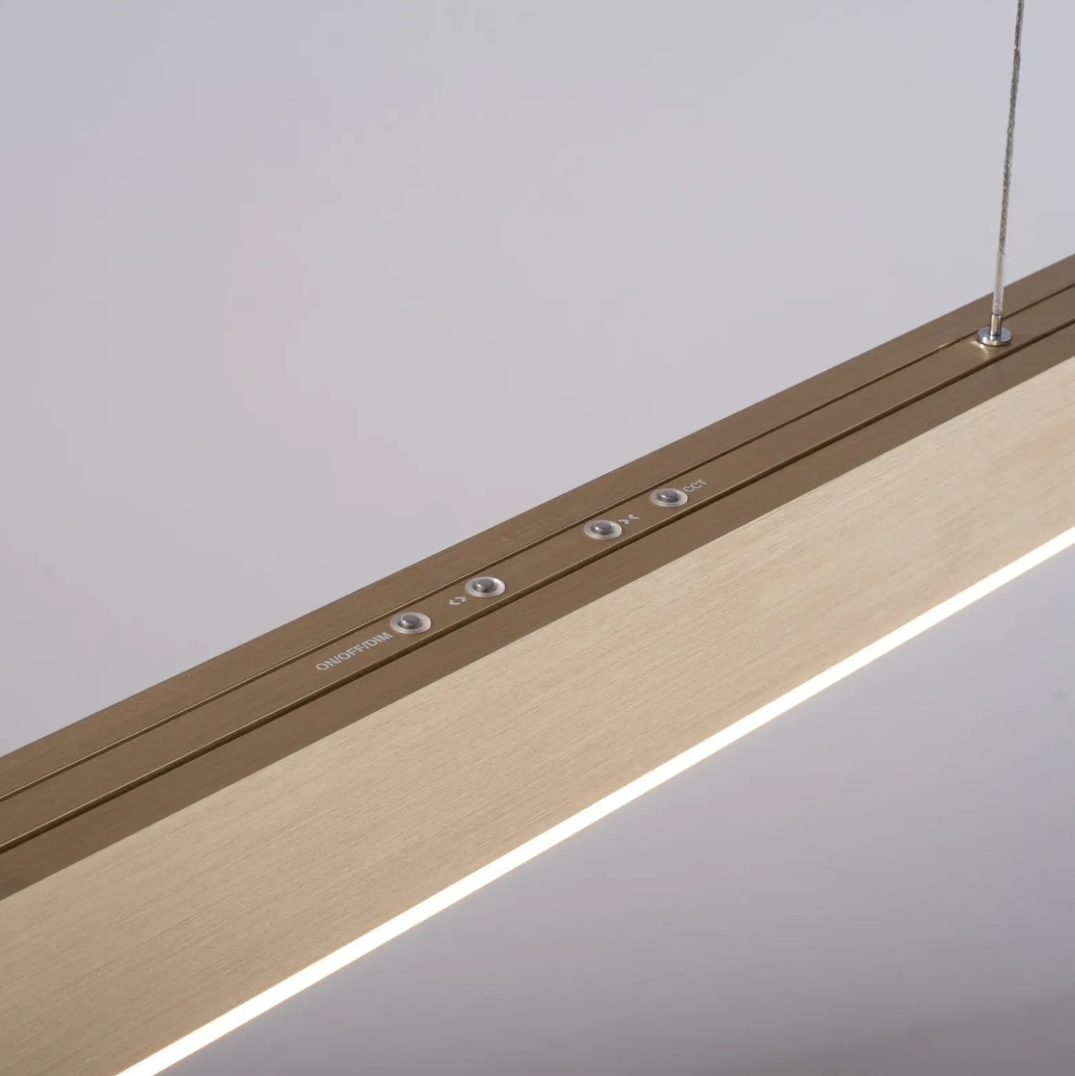 lámpara colgante LED PURE Moto, oro imperial, atenuable, CCT