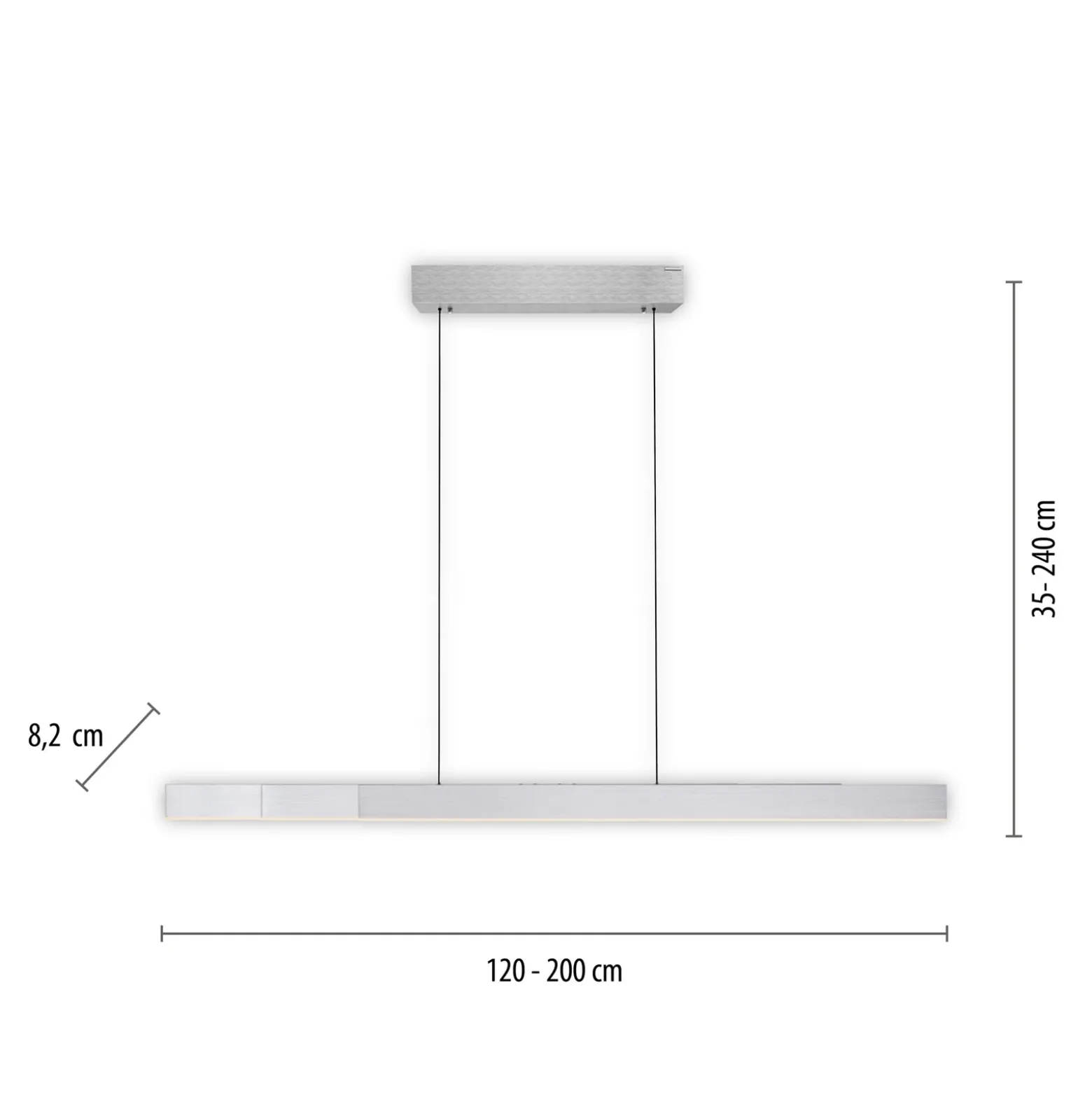 lámpara colgante LED PURE Moto-Rise, diamante, aluminio, CCT