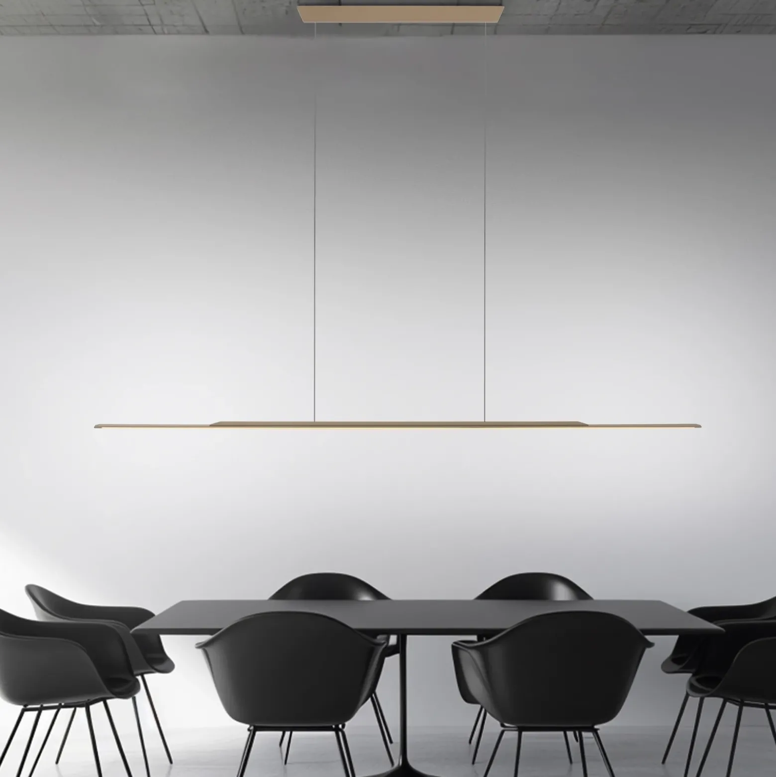 Lámpara colgante LED PURE Surface, bronce, 160 cm, aluminio, 3000 K