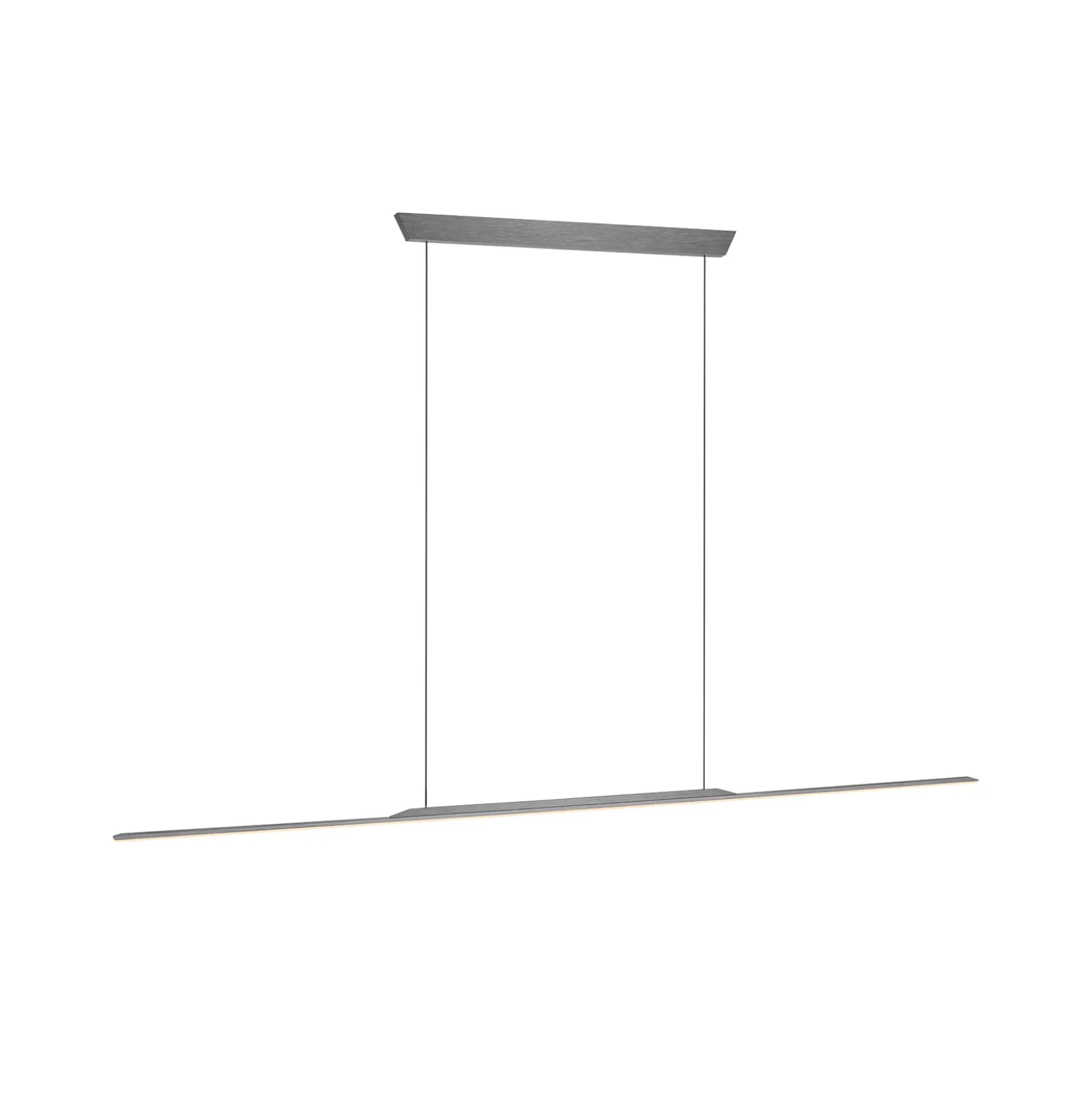 Lámpara colgante LED PURE Surface, gris, 125 cm, aluminio, 3000 K
