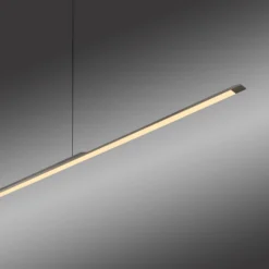 Lámpara colgante LED PURE Surface, gris, 125 cm, aluminio, 3000 K