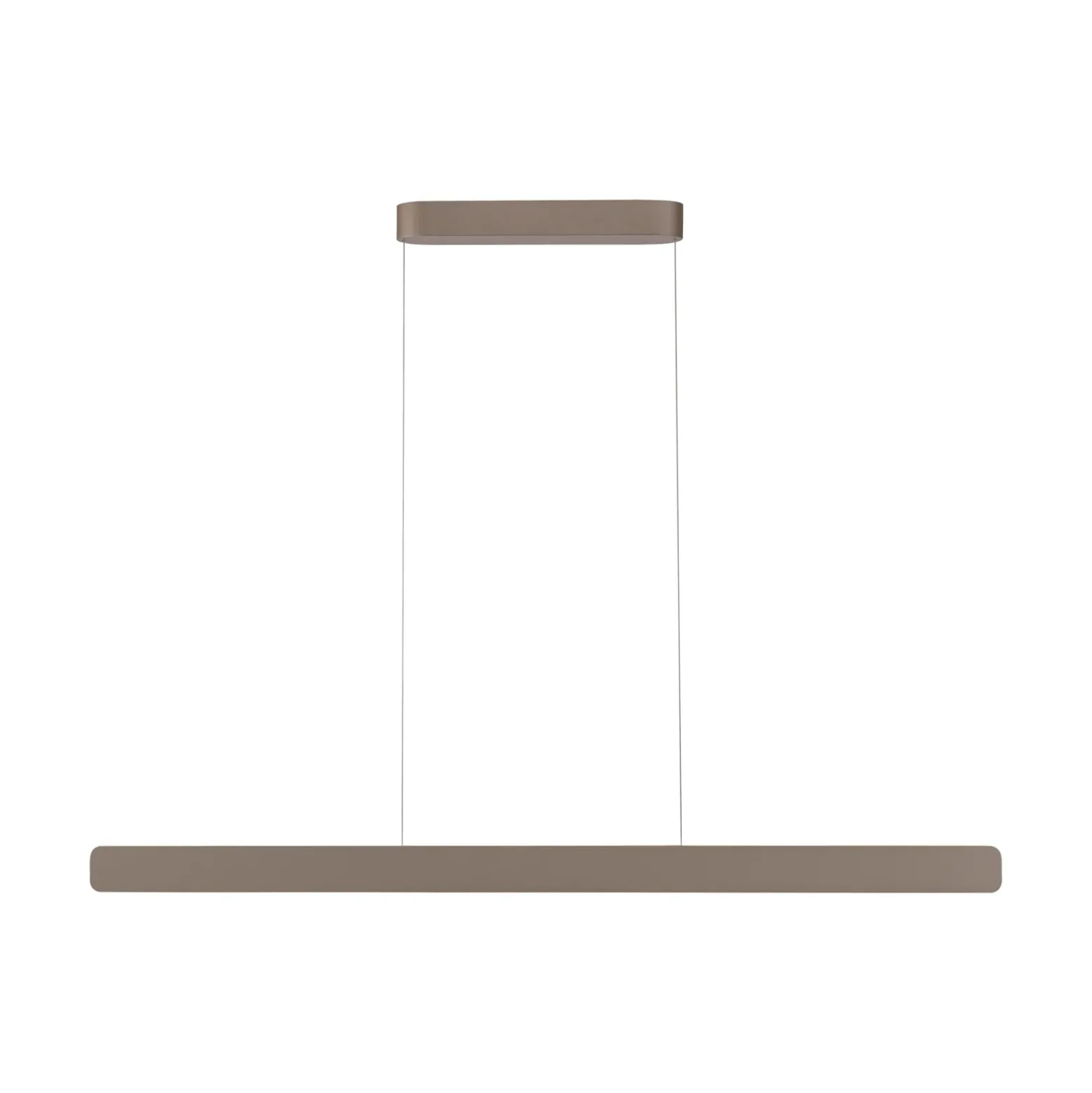Lámpara colgante LED Q-Stretto de Paul Neuhaus, bronce, 120 cm