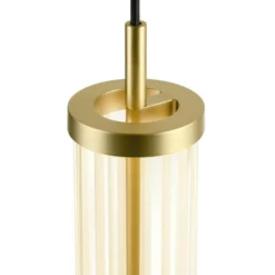 Lámpara colgante LED Quimera de SLV, color latón, Ø 8 cm, CCT