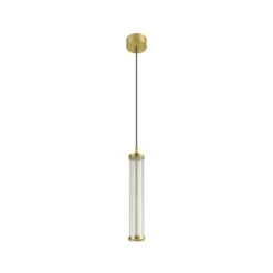 Lámpara colgante LED Quimera de SLV, color latón, Ø 8 cm, CCT