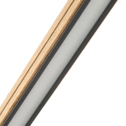 Lámpara colgante LED Quitani Lisene, roble/negro, CCT, 117 cm, atenuable.