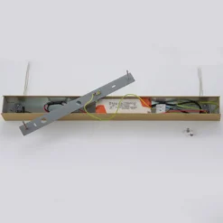 Lámpara colgante LED Quitani Tolu, longitud 139 cm, latón