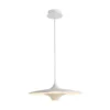 Lámpara colgante LED Rene, blanca, Ø 42 cm, metal