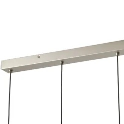 Lámpara colgante LED Rhodes de Lucande, 4 luces, níquel, 82 cm