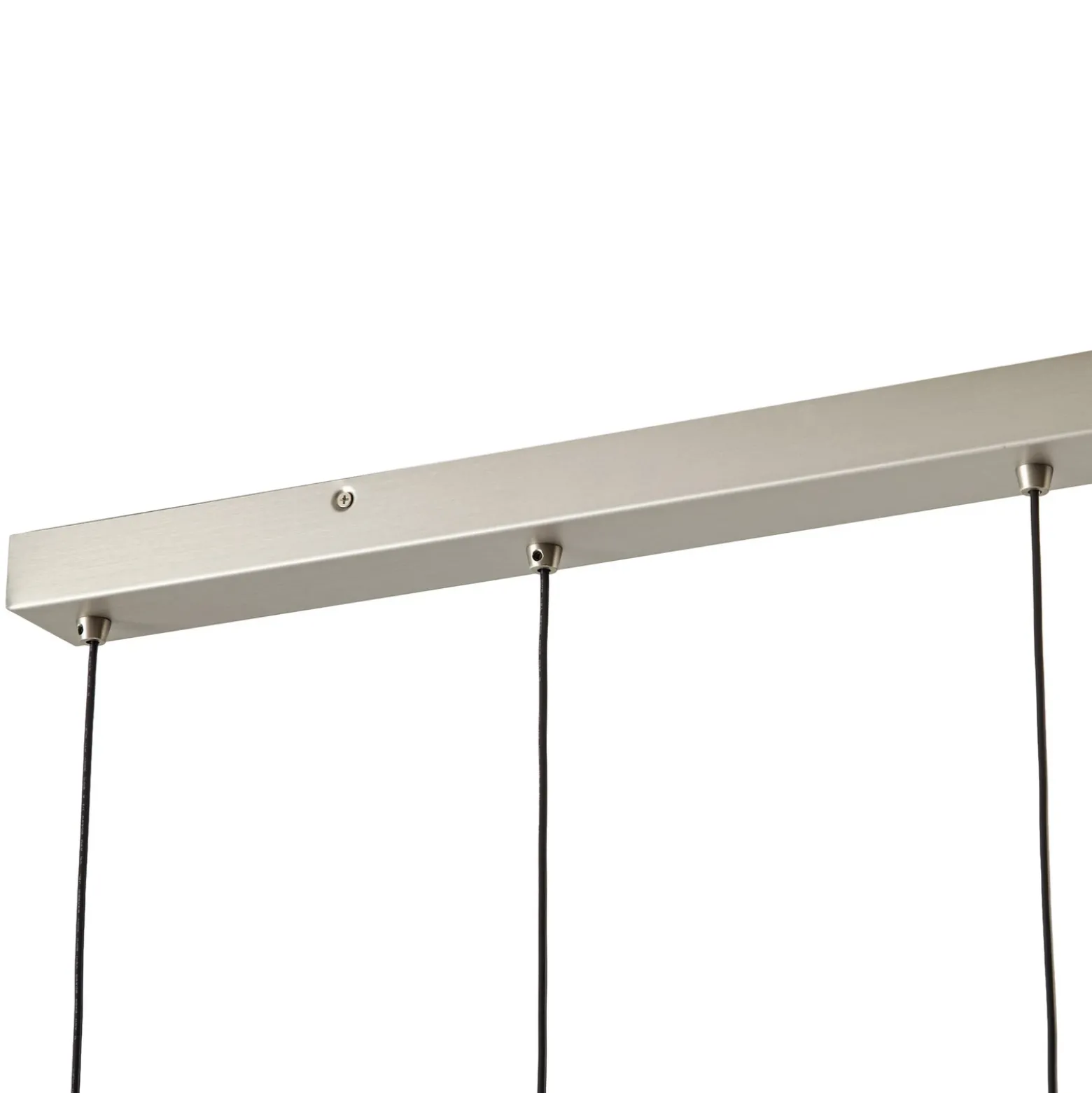Lámpara colgante LED Rhodes de Lucande, 4 luces, níquel, 82 cm