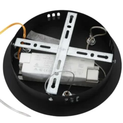 Lámpara colgante LED Ringlux Ø 60cm 2 luces negro