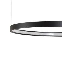 Lámpara colgante LED Rio 78 horizontal, 3.000 K, negra