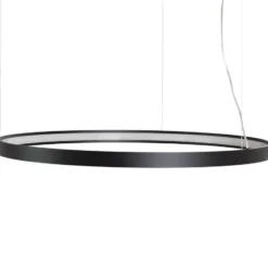 Lámpara colgante LED Rio 110 horizontal, 3.000 K, negra