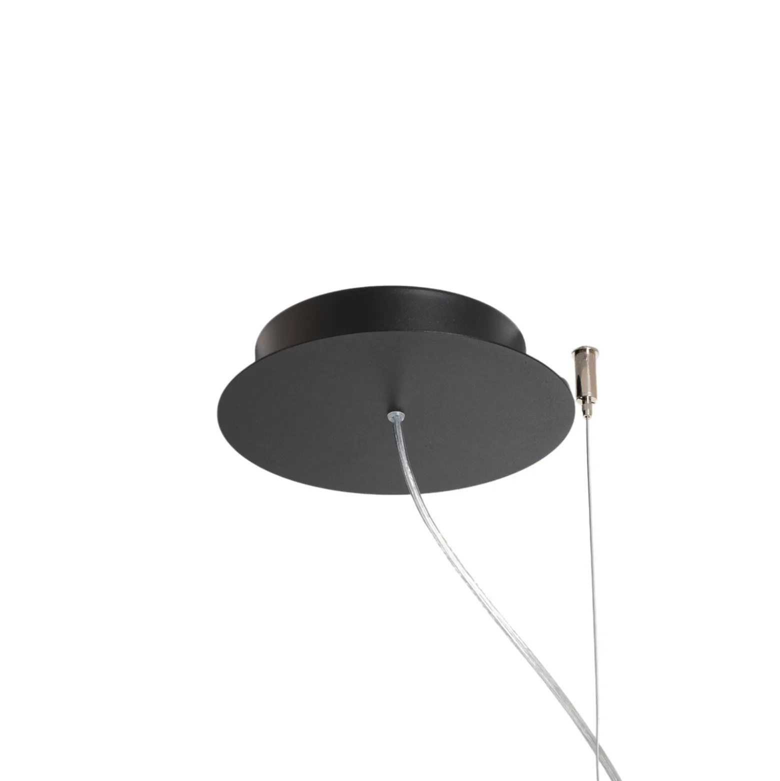 Lámpara colgante LED Rio 110 horizontal, 3.000 K, negra
