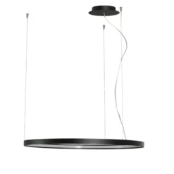 Lámpara colgante LED Rio 110 horizontal, 3.000 K, negra