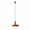 Lámpara colgante LEDS-C4 Keops 1, terracota mate, Ø 28 cm, aluminio