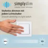 Lámpara colgante LED SELINA, negro/dorado, longitud 110 cm, Switchdim