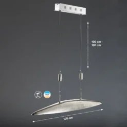 Lámpara colgante LED Shine color luz ajustable