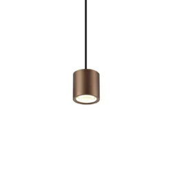 Lámpara colgante LED SLV Oculus, color cobre, Ø 9 cm, atenuable a luz cálida