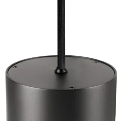 Lámpara colgante LED SLV Oculus, color bronce, Ø 9 cm, atenuable a luz cálida