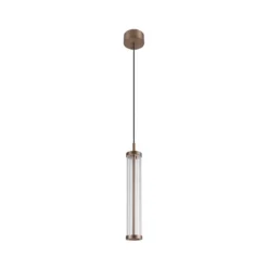 Lámpara colgante LED SLV Quimera, color cobre, Ø 8 cm, CCT