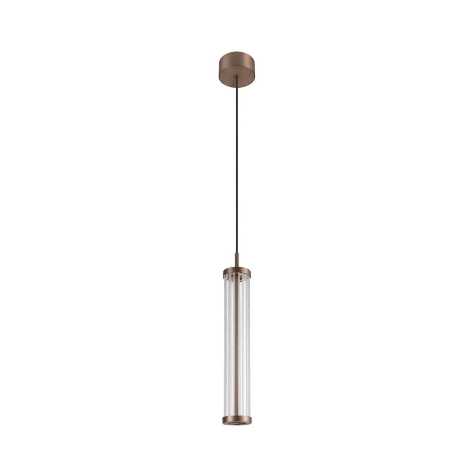 Lámpara colgante LED SLV Quimera, color cobre, Ø 8 cm, CCT
