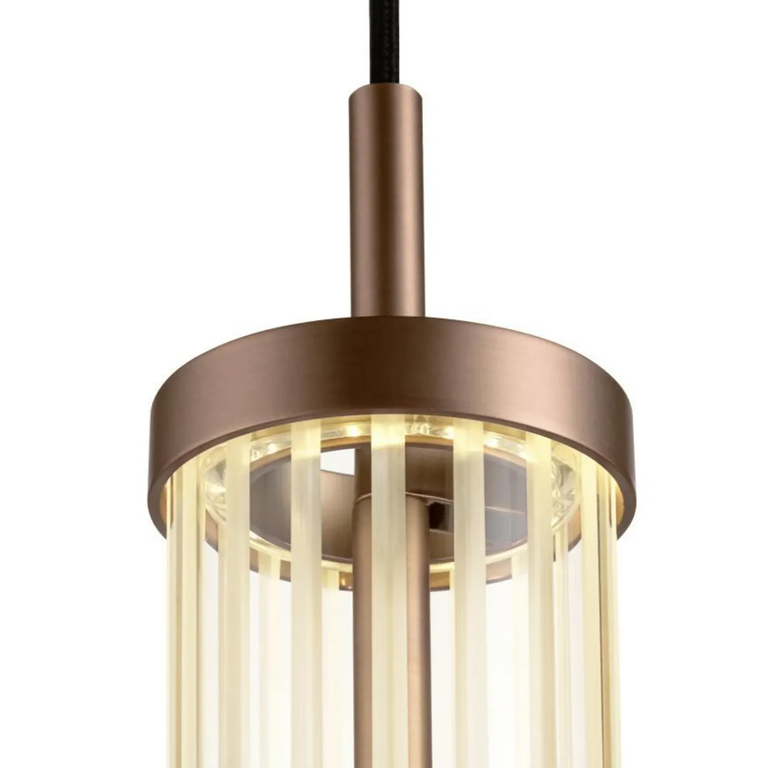 Lámpara colgante LED SLV Quimera, color cobre, Ø 8 cm, CCT