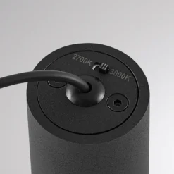 Lámpara colgante LED sobre riel LORA I, latón, Ø 15 cm, 40°, CCT, trifásica