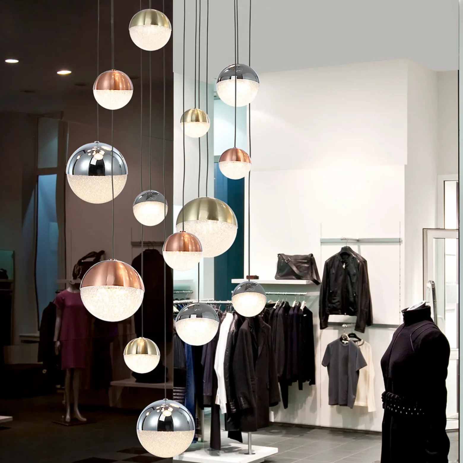 Lámpara colgante LED Sphere multicolor, 14, app