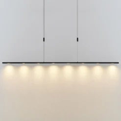 Lámpara colgante LED Stakato de Lucande, 180 cm, 8 luces, atenuable
