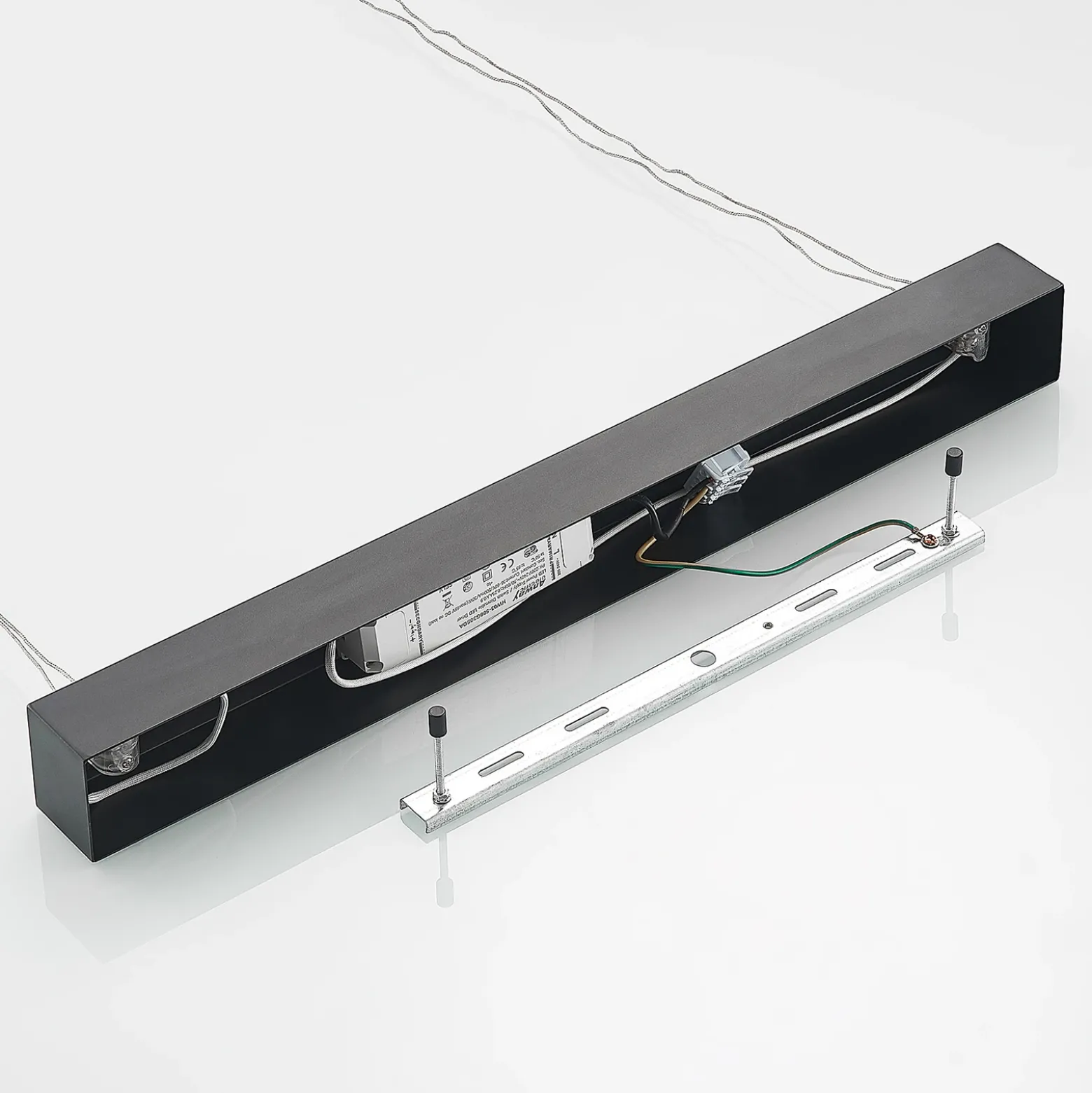Lámpara colgante LED Stakato de Lucande, 120 cm, 6 luces, atenuable
