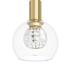 Lámpara colgante LED Stars of Light Terque, latón, Ø 54 cm, 6 luces