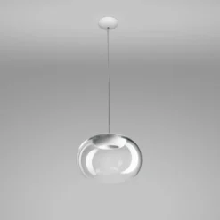 Lámpara colgante LED Stilnovo La Mariée transparente/blanca