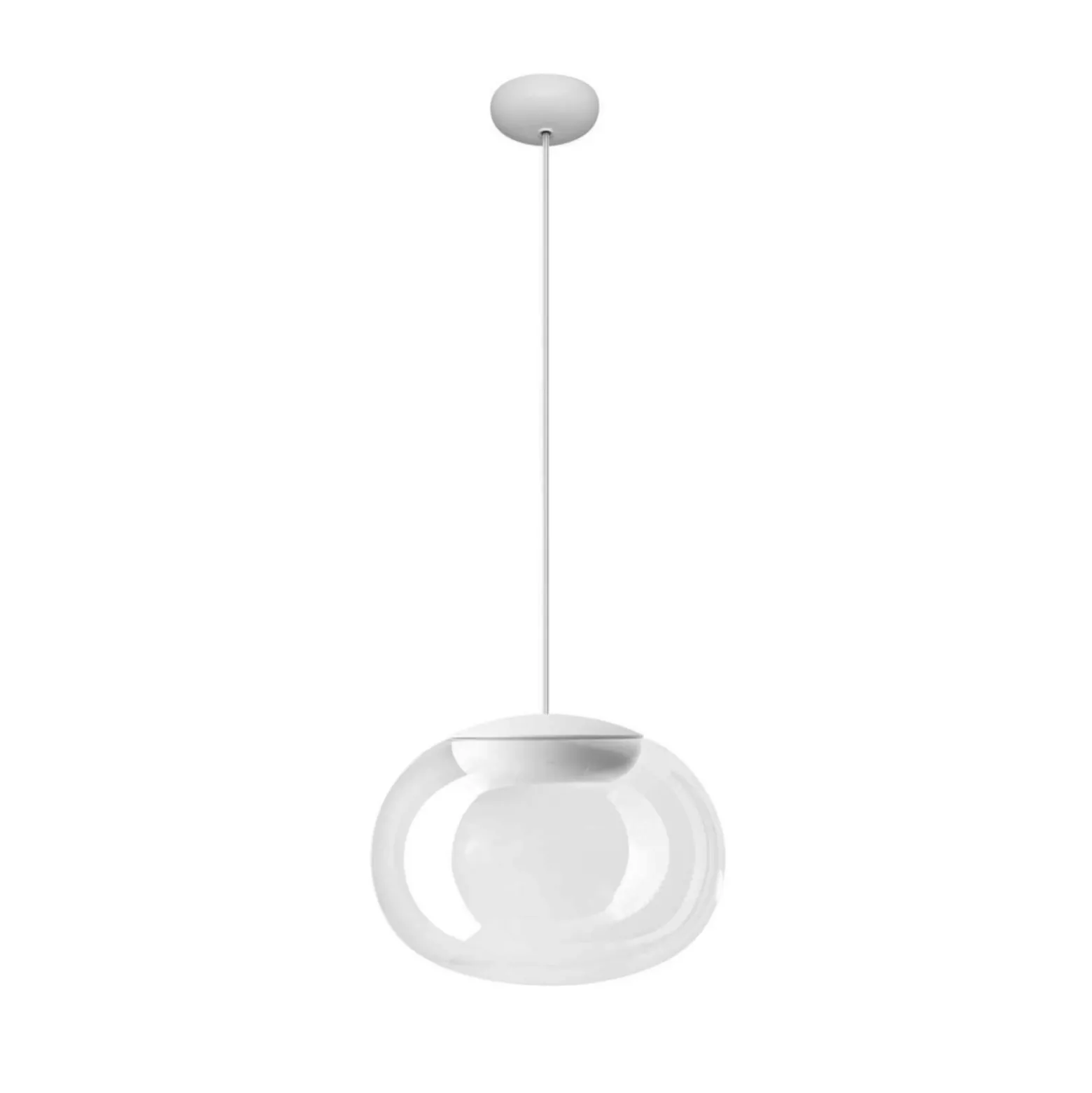 Lámpara colgante LED Stilnovo La Mariée transparente/blanca