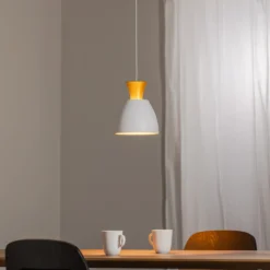 Lámpara colgante LED Studio Line 51277, blanco/latón, Ø 20 cm