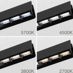 Lámpara colgante LED Tara, negra, longitud 120 cm, aluminio/acero